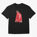 Cristiano Ronaldo - Manchester United Legend Art Oversized T-Shirt Back the Journey through FIFA World Cup 2026 Group Stage for Fans of Neymar, Haaland and Cristiano Ronaldo and Argentina and Brazil, Bringing Football Festival Excitement, Trophy