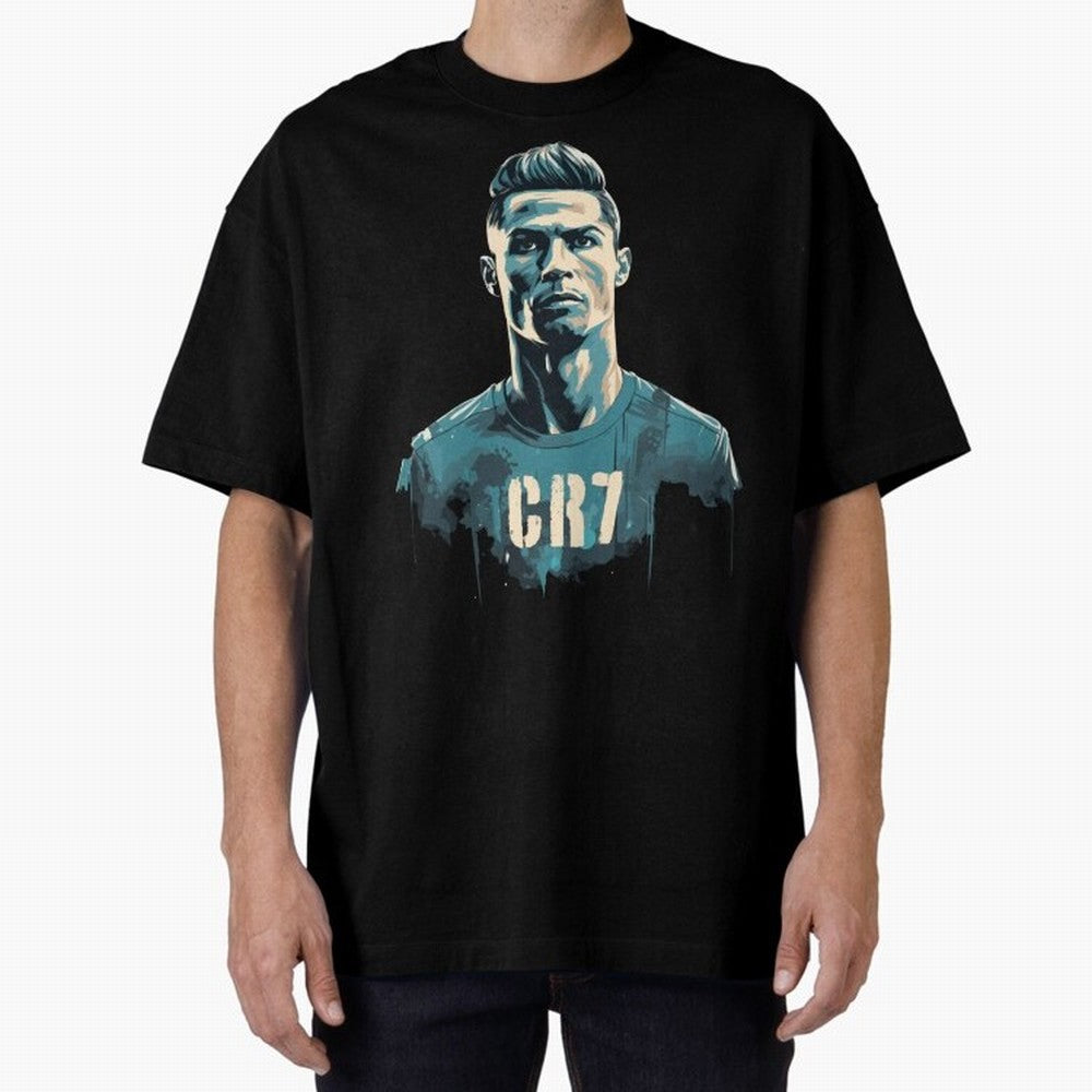 CR7 Oversized T-Shirt Bring Champion Energy into FIFA World Cup 2026 for Fans of Cristiano Ronaldo and Portugal, Bringing Retro Football Energy, Iconic Rivalries, Trophy Chase Drama and Stadium Atmosphere; Ideal for Fans Who Follow Messi, Cristiano