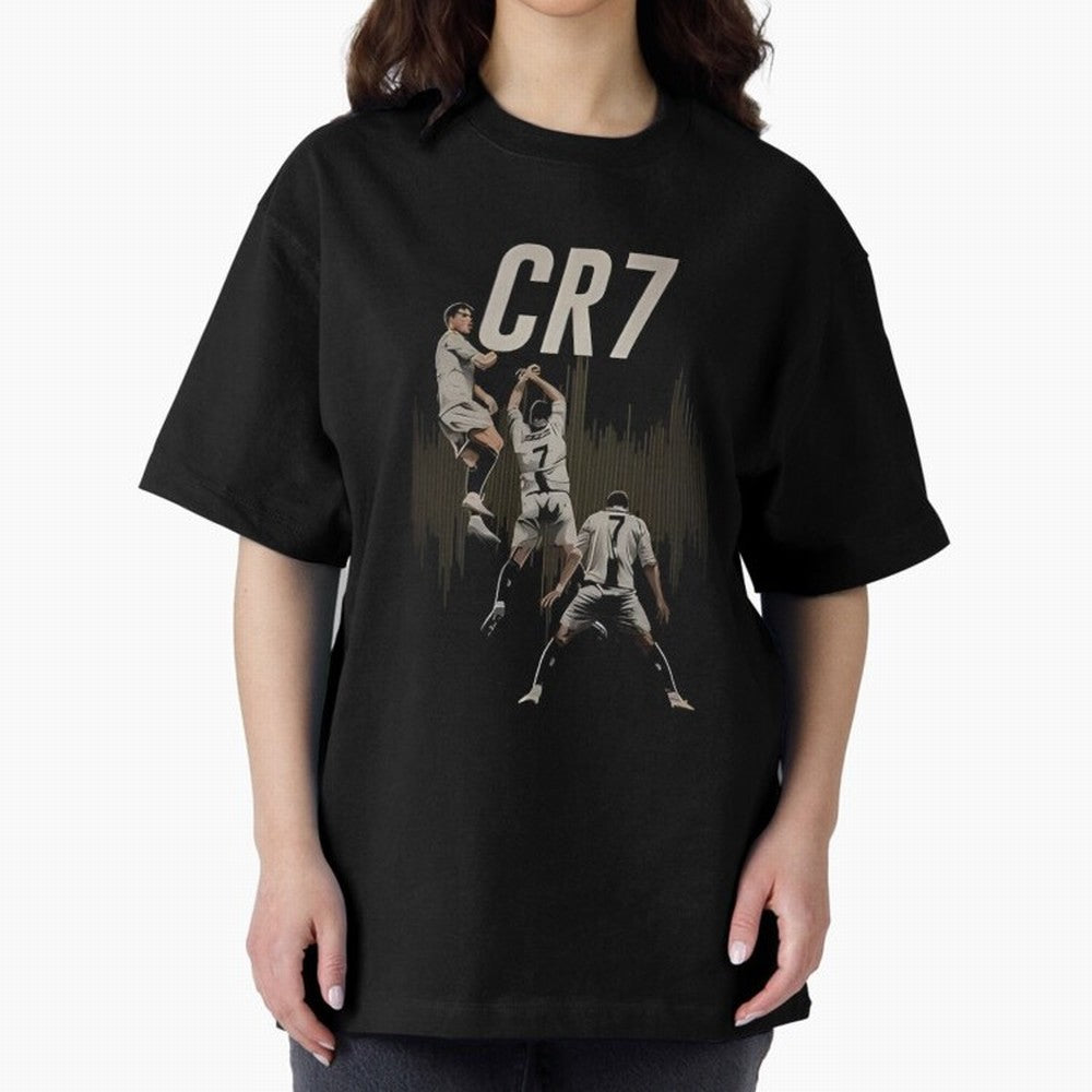 Cr7 Oversized T-Shirt Back Your Heroes with Match Day Hype around FIFA World Cup 2026 USA Canada Mexico, CR7 and Messi, Spain and Netherlands, Football Festival Excitement, Trophy Ambitions, Country Rivalries and Star Player Buzz; Made for