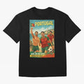 Portugal Hel-Azul Spirit at Cabo da Roca and Bel¨¦m Tower for FIFA World Cup 2026 Oversized T-Shirt Bring Bold Fan Energy to Global Football Passion for FIFA World Cup 2026 USA Canada Mexico, with CR7 and Messi, England and Germany, Vintage Soccer