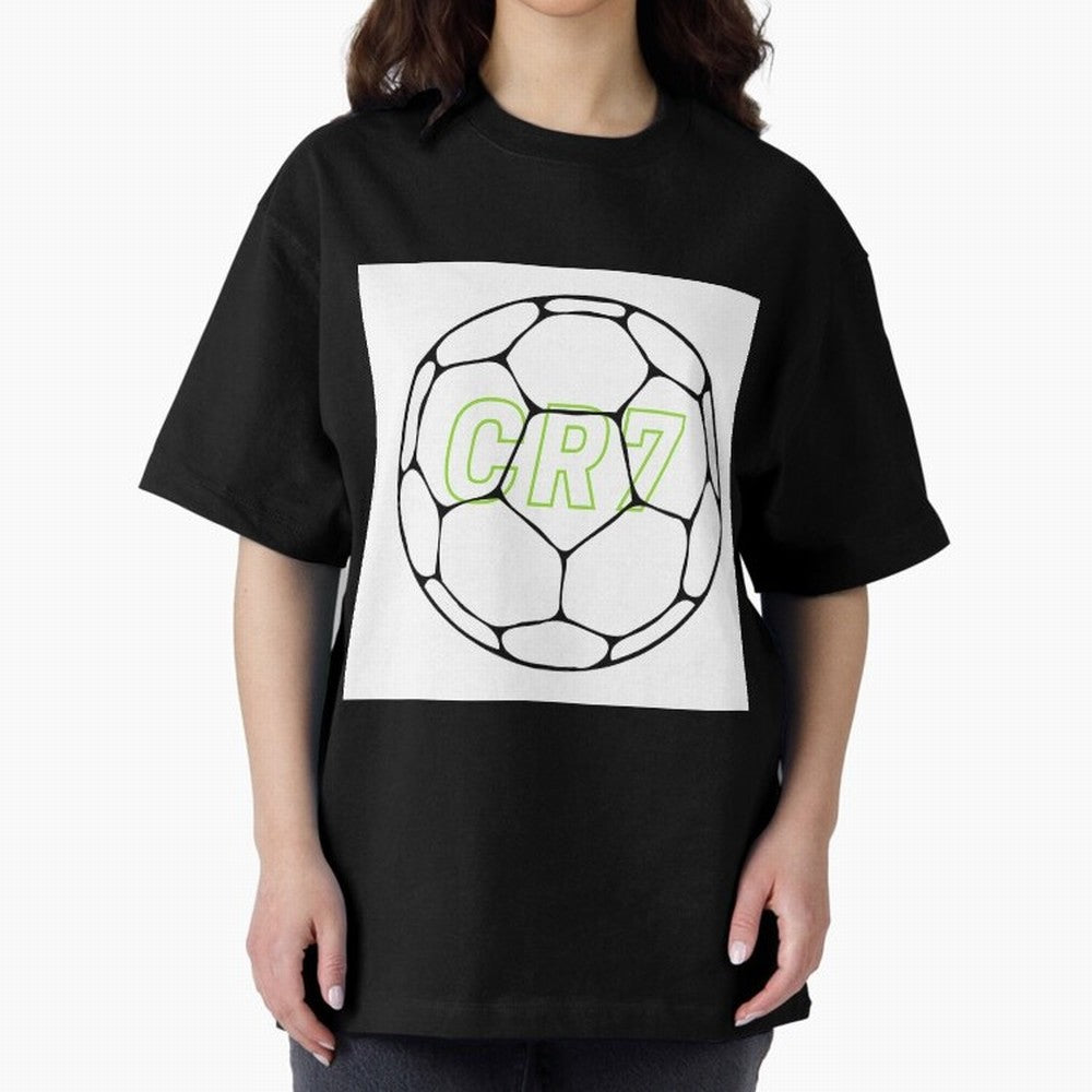 Cristiano Ronaldo CR7 Oversized T-Shirt Fuel Your Fan Pride for Global Football Passion for FIFA World Cup 2026 USA Canada Mexico, Celebrating Mbappe, Argentina, Sports Nostalgia, International Competition, Famous Players and Unforgettable