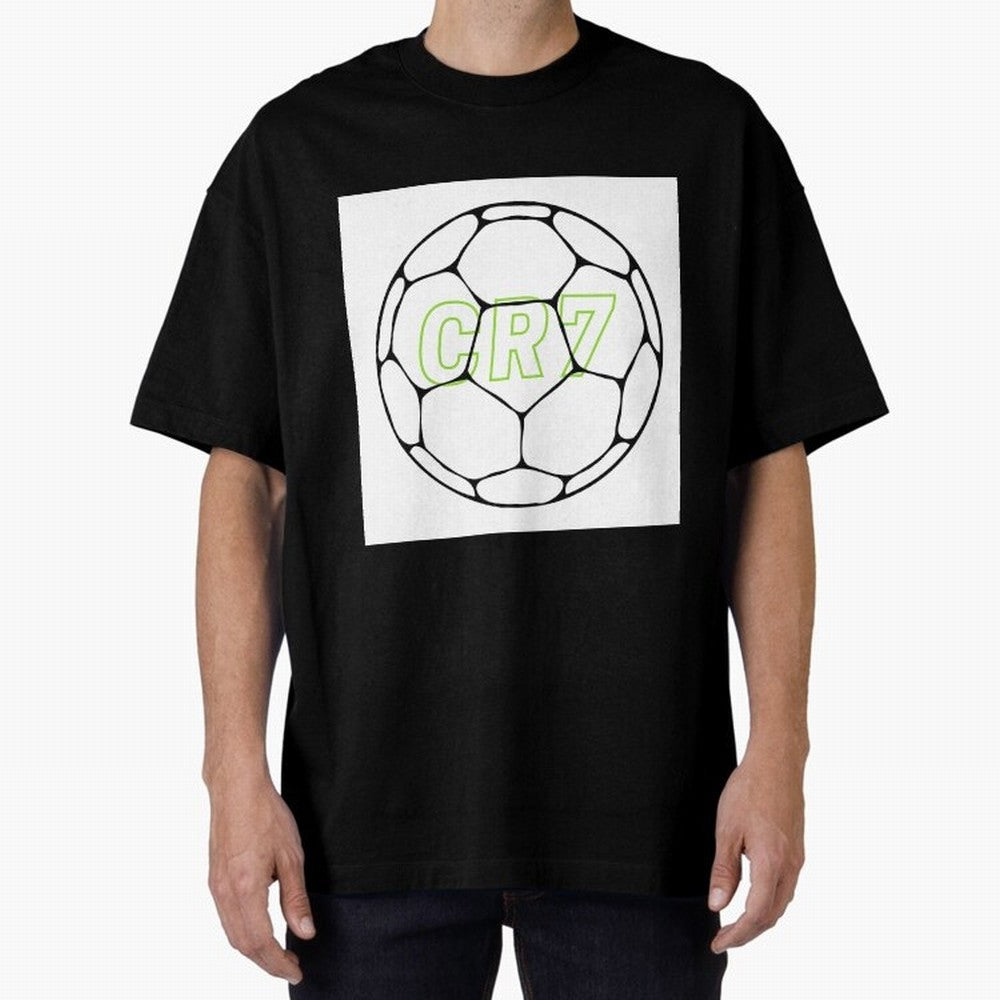 Cristiano Ronaldo CR7 Oversized T-Shirt Fuel Your Fan Pride for Global Football Passion for FIFA World Cup 2026 USA Canada Mexico, Celebrating Mbappe, Argentina, Sports Nostalgia, International Competition, Famous Players and Unforgettable