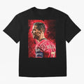 R-o-n-a-l-d-o Design Wallpaper Oversized T-Shirt Bring a Vintage Feel to FIFA World Cup 2026 Group Stage Spirit, Made for France and Portugal, Cristiano Ronaldo, Stadium Memories, Football Loyalty, International Chants and Championship Tradition;