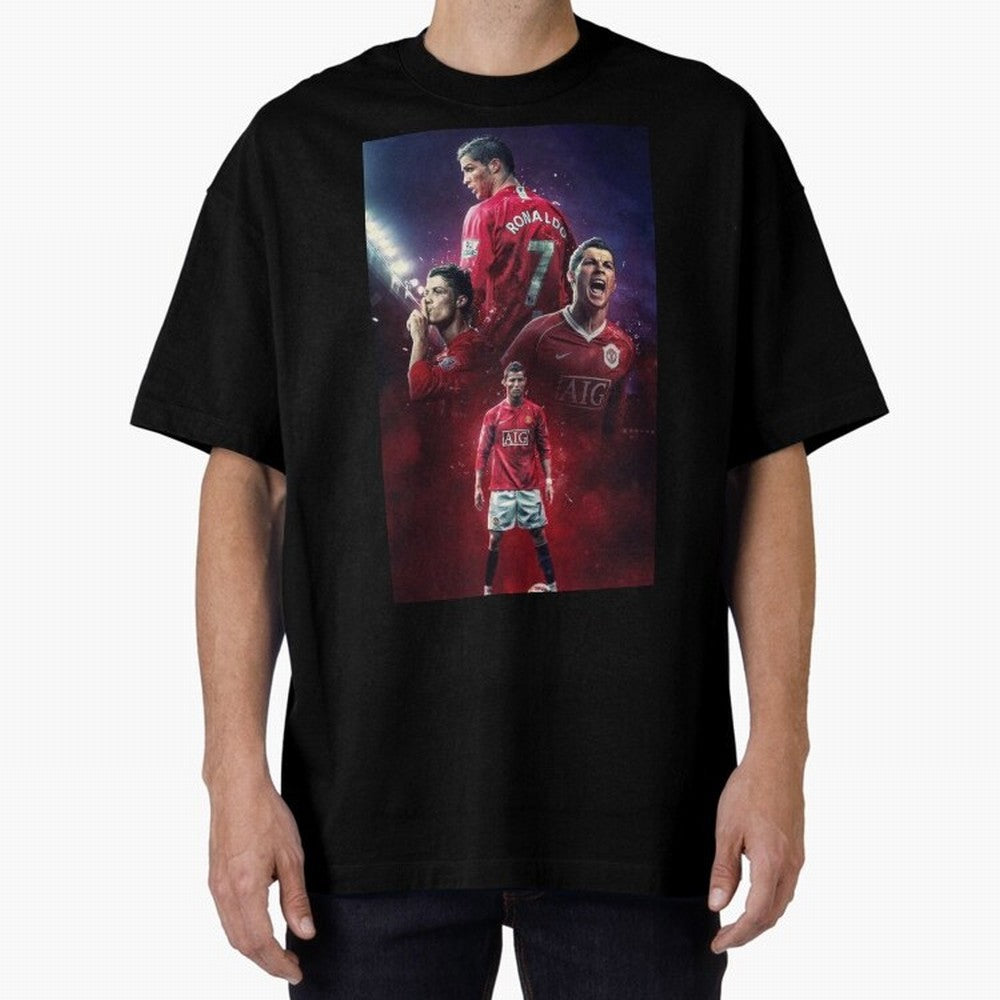 Cristiano Ronaldo dos Santos Aveiro Art Oversized T-Shirt Represent FIFA World Cup 2026 USA Canada Mexico Driven by Mbappe and Neymar, Spain Energy, Game Day Rituals, Football Legends, Country Pride and the Road to the Final; Ideal for Fans Who