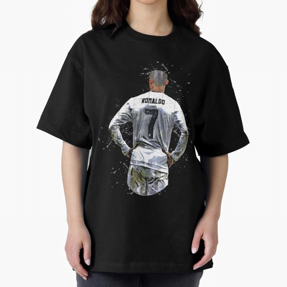 Cristiano Ronaldo Cristiano Ronaldo cr7 Oversized T-Shirt Honor Champions and Dreams in Global Football Passion for FIFA World Cup 2026 Group Stage, Filled with CR7, Spain and Netherlands, Fan Favorite Moments, National Team Passion, Big Match