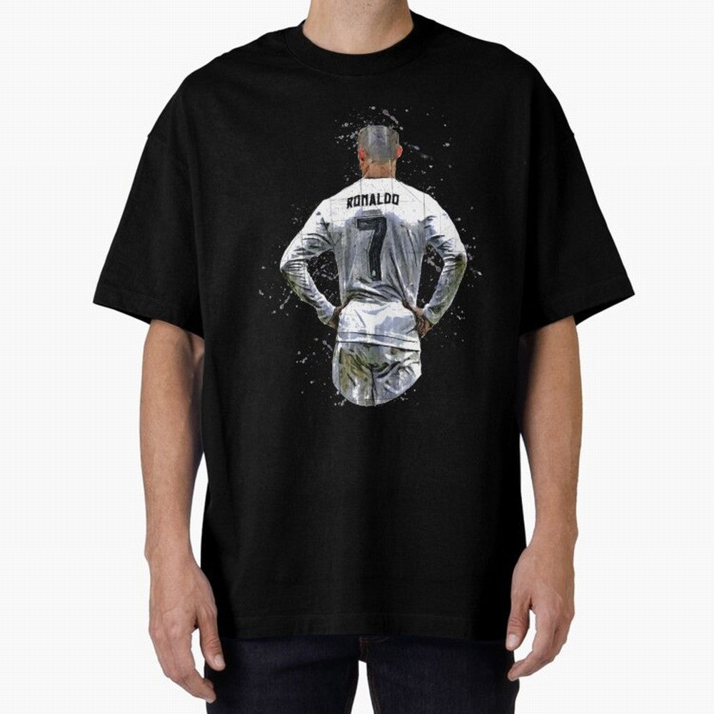 Cristiano Ronaldo Cristiano Ronaldo cr7 Oversized T-Shirt Honor Champions and Dreams in Global Football Passion for FIFA World Cup 2026 Group Stage, Filled with CR7, Spain and Netherlands, Fan Favorite Moments, National Team Passion, Big Match