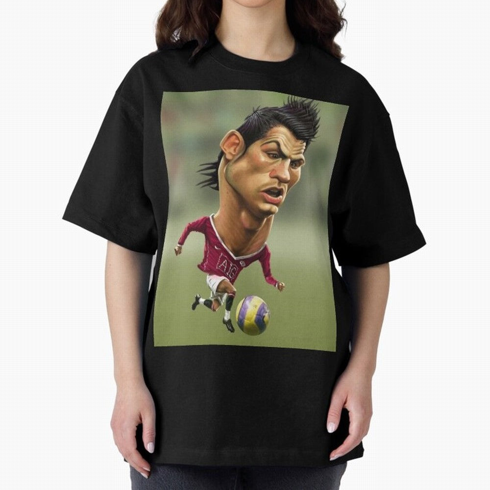 CR7 Cristiano Oversized T-Shirt Keep the Match Day Mood of FIFA World Cup 2026 Spirit, Filled with Portugal, Neymar, Haaland and Cristiano Ronaldo, Classic Soccer Heritage, Championship Pressure, Fan Loyalty and International Pride; Ideal for