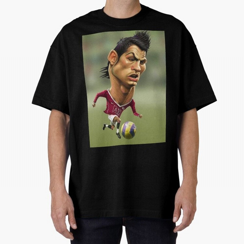 CR7 Cristiano Oversized T-Shirt Keep the Match Day Mood of FIFA World Cup 2026 Spirit, Filled with Portugal, Neymar, Haaland and Cristiano Ronaldo, Classic Soccer Heritage, Championship Pressure, Fan Loyalty and International Pride; Ideal for