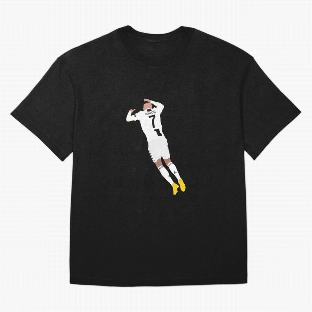 cristiano ronaldo goal celebration Oversized T-Shirt Showcase the FIFA World Cup 2026 Group Stage Journey through Haaland and Mbappe Highlights, France and Portugal Pride, Champion Mindset, Group Stage Buzz, Knockout Tension and Passionate Fan