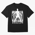 Cristiano Ronaldo - The Legend! Oversized T-Shirt Honor Football Greatness during FIFA World Cup 2026 for Fans of Mbappe and Brazil, Bringing Football History, Final Match Energy, Crowd Noise and Once in a Lifetime Moments; Perfect for Supporters