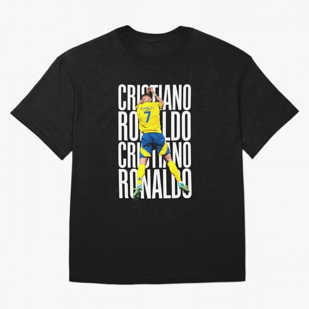 Cristiano Ronaldo Siuuuu Celebration Oversized T-Shirt Spotlight FIFA World Cup 2026 USA Canada Mexico Inspired by Cristiano Ronaldo, Haaland and CR7, Spain Energy, Fan Favorite Moments, National Team Passion, Big Match Drama and Soccer History;