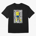 Cristiano Ronaldo Siuuuu Celebration Oversized T-Shirt Spotlight FIFA World Cup 2026 USA Canada Mexico Inspired by Cristiano Ronaldo, Haaland and CR7, Spain Energy, Fan Favorite Moments, National Team Passion, Big Match Drama and Soccer History;