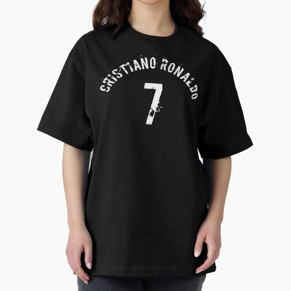Cristiano Ronaldo 7 Oversized T-Shirt Relive the Noise and Pride of FIFA World Cup 2026 USA Canada Mexico with Messi and Cristiano Ronaldo, Argentina Energy, Stadium Chants, National Pride, Trophy Dreams and Unforgettable Football Memories; Perfect