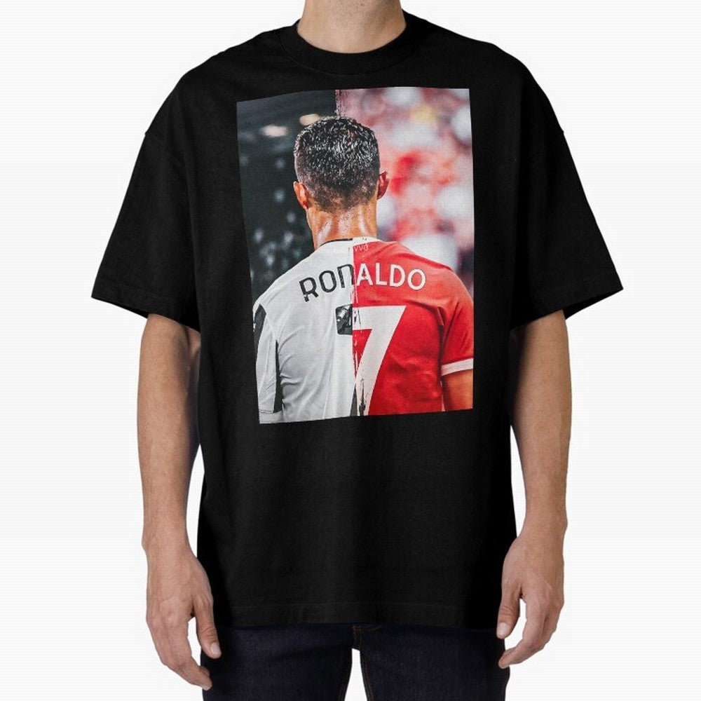 Cristiano Ronaldo , Manchester Star , Football Poster 2122 Star Oversized T-Shirt Celebrate the Stars of the FIFA World Cup 2026 Group Stage Journey through Haaland Highlights, Argentina and Brazil Pride, Stadium Chants, National Pride, Trophy