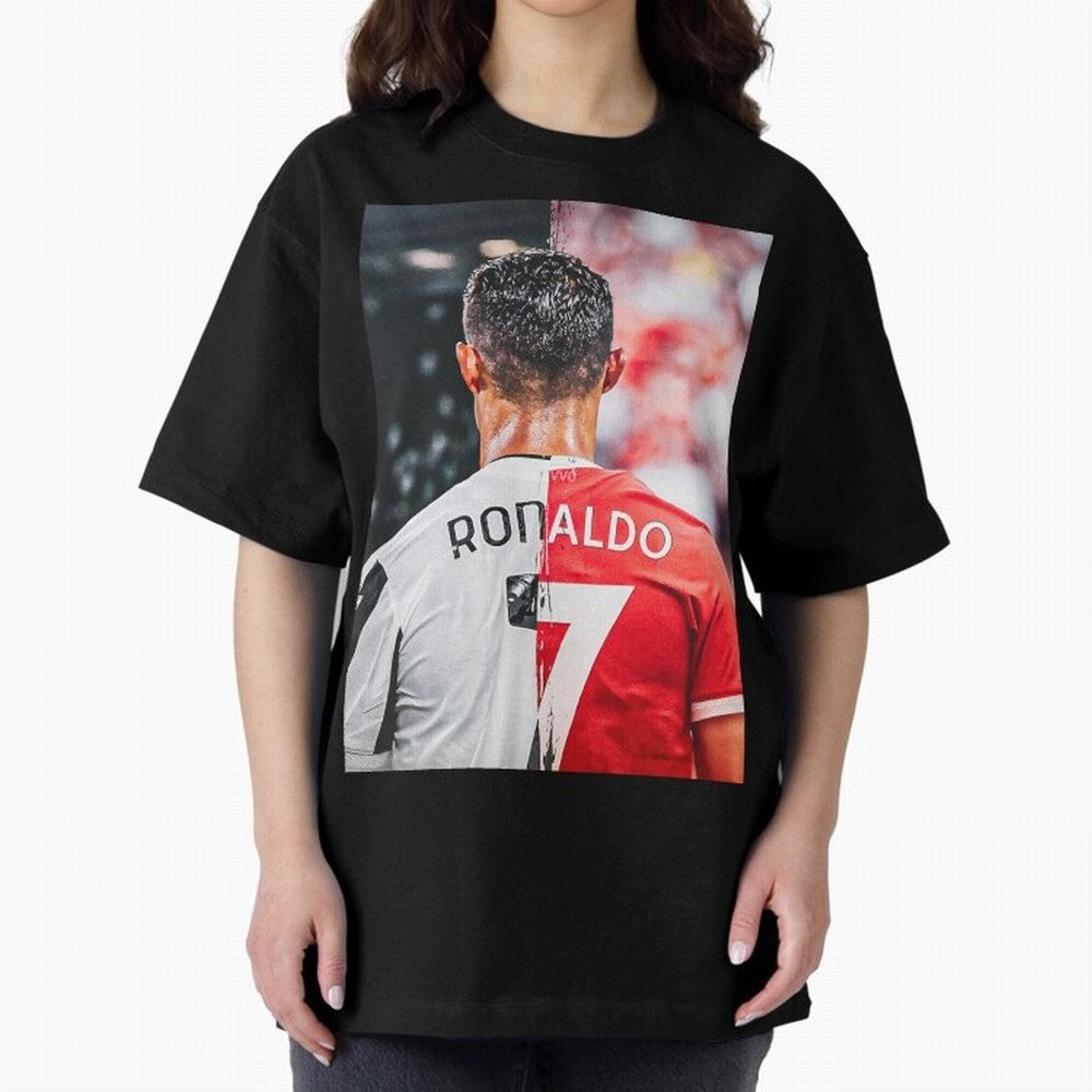 Cristiano Ronaldo , Manchester Star , Football Poster 2122 Star Oversized T-Shirt Celebrate the Stars of the FIFA World Cup 2026 Group Stage Journey through Haaland Highlights, Argentina and Brazil Pride, Stadium Chants, National Pride, Trophy