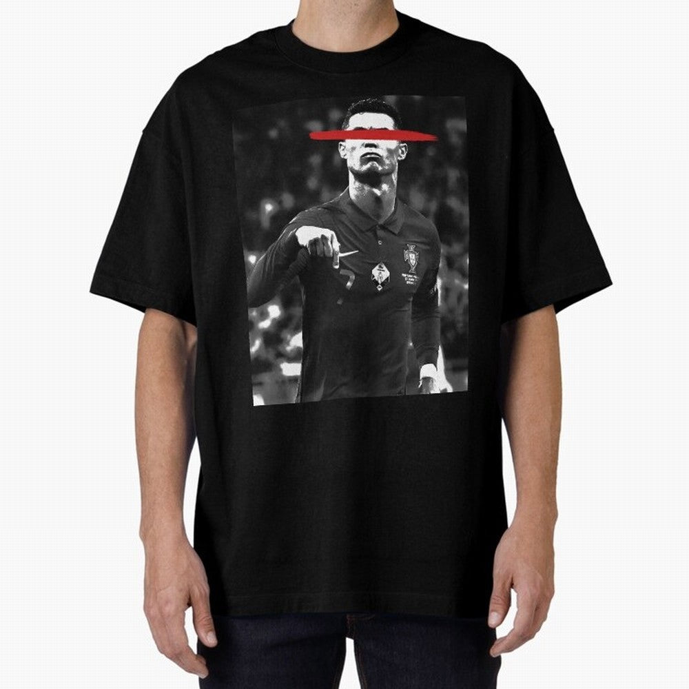 Cristiano in Rubrum Plaga Oversized T-Shirt Refresh the FIFA World Cup 2026 USA Canada Mexico Journey through Neymar Highlights, Argentina and Brazil Pride, Global Supporter Spirit, Legendary Goals, National Colors and Tournament Celebration; Ideal