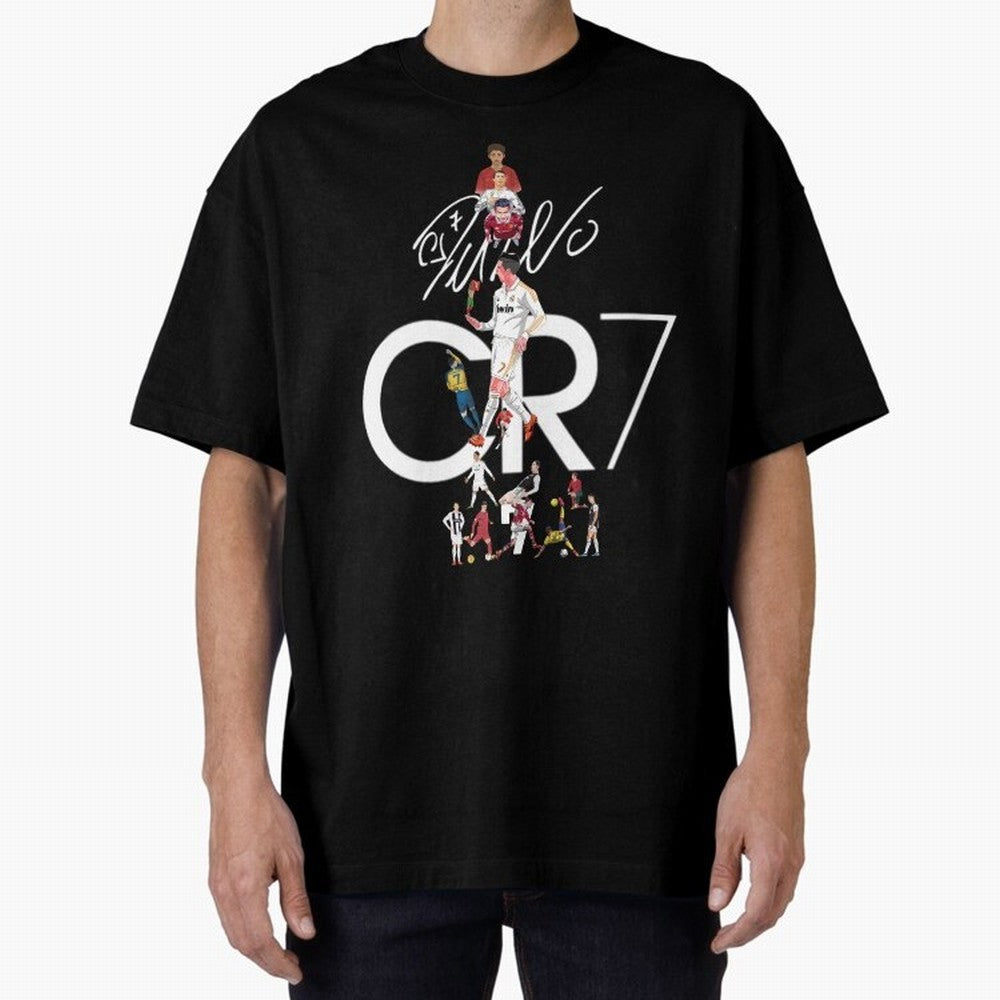 CR7 Oversized T-Shirt Capture Stadium Memories from FIFA World Cup 2026 for Fans of Messi, Neymar and Mbappe and Germany, Bringing Supporter Pride, Iconic Celebrations, Legendary Names and Global Match Day Energy; Perfect for Supporters Who Want
