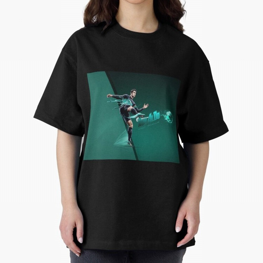 Cristiano Ronaldo #442 Oversized T-Shirt Bring a Vintage Feel to FIFA World Cup 2026 Featuring Messi, Neymar and Mbappe, Netherlands Energy, Football Festival Excitement, Trophy Ambitions, Country Rivalries and Star Player Buzz; Made for Collectors