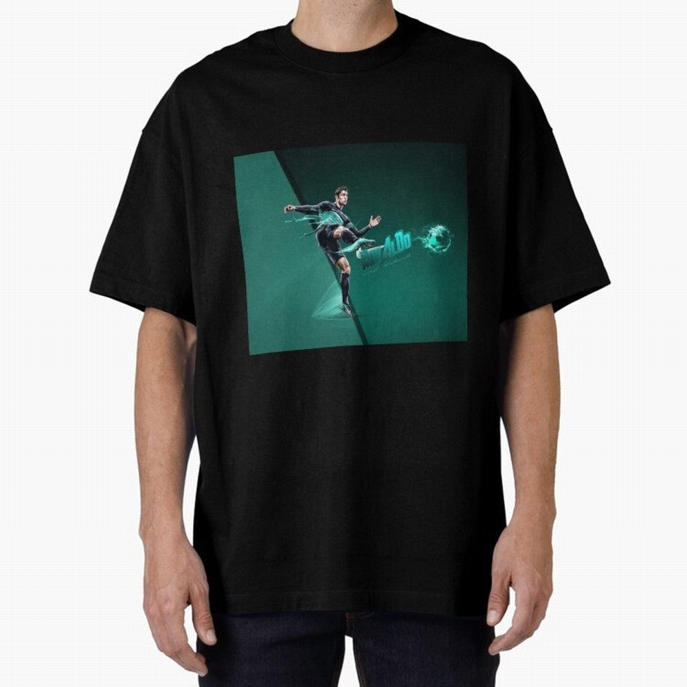 Cristiano Ronaldo #442 Oversized T-Shirt Bring a Vintage Feel to FIFA World Cup 2026 Featuring Messi, Neymar and Mbappe, Netherlands Energy, Football Festival Excitement, Trophy Ambitions, Country Rivalries and Star Player Buzz; Made for Collectors