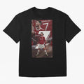Cristiano Ronaldo Oversized T-Shirt Celebrate Unforgettable Nights in FIFA World Cup 2026 for Fans of CR7 and Brazil, Portugal and Argentina, Bringing Game Day Rituals, Football Legends, Country Pride and the Road to the Final; Made for Die Hard