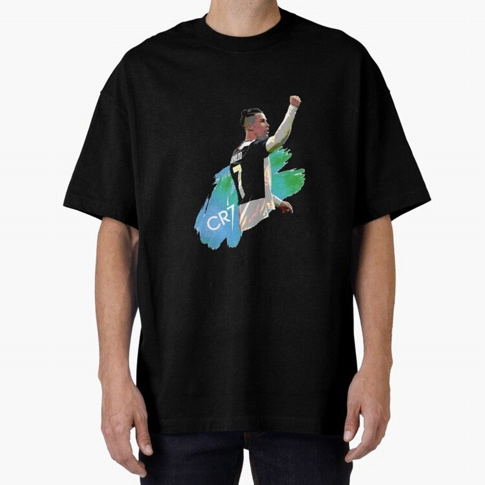 Cristiano Ronaldo Oversized T-Shirt Make Every Match About FIFA World Cup 2026 USA Canada Mexico for Fans of Messi, Neymar and Mbappe and Spain, Bringing Football History, Final Match Energy, Crowd Noise and Once in a Lifetime Moments; Perfect for