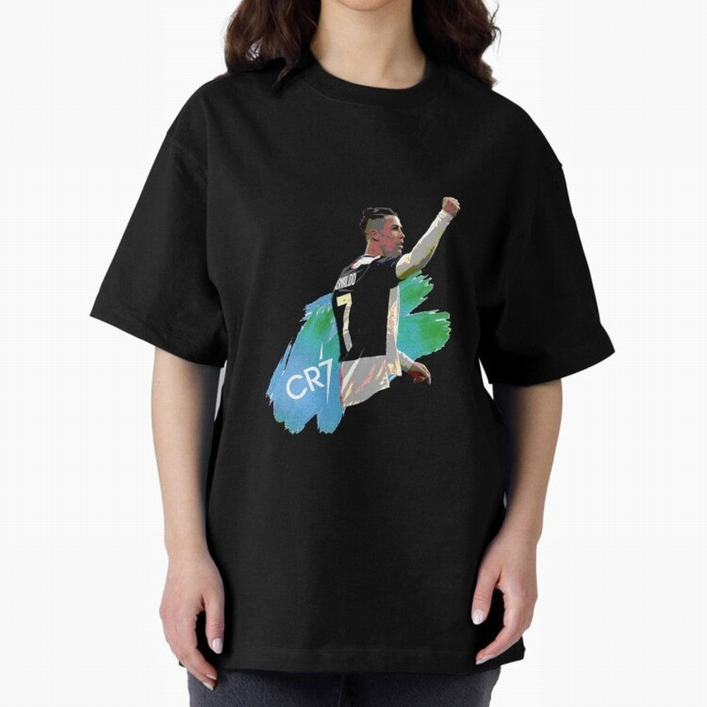 Cristiano Ronaldo Oversized T-Shirt Make Every Match About FIFA World Cup 2026 USA Canada Mexico for Fans of Messi, Neymar and Mbappe and Spain, Bringing Football History, Final Match Energy, Crowd Noise and Once in a Lifetime Moments; Perfect for