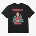 All I Want For Christmas is Siuuu Oversized T-Shirt Bring World Football Passion into FIFA World Cup 2026 USA Canada Mexico Connected to Messi and Cristiano Ronaldo, Argentina and Brazil Energy, Fan Favorite Moments, National Team Passion, Big