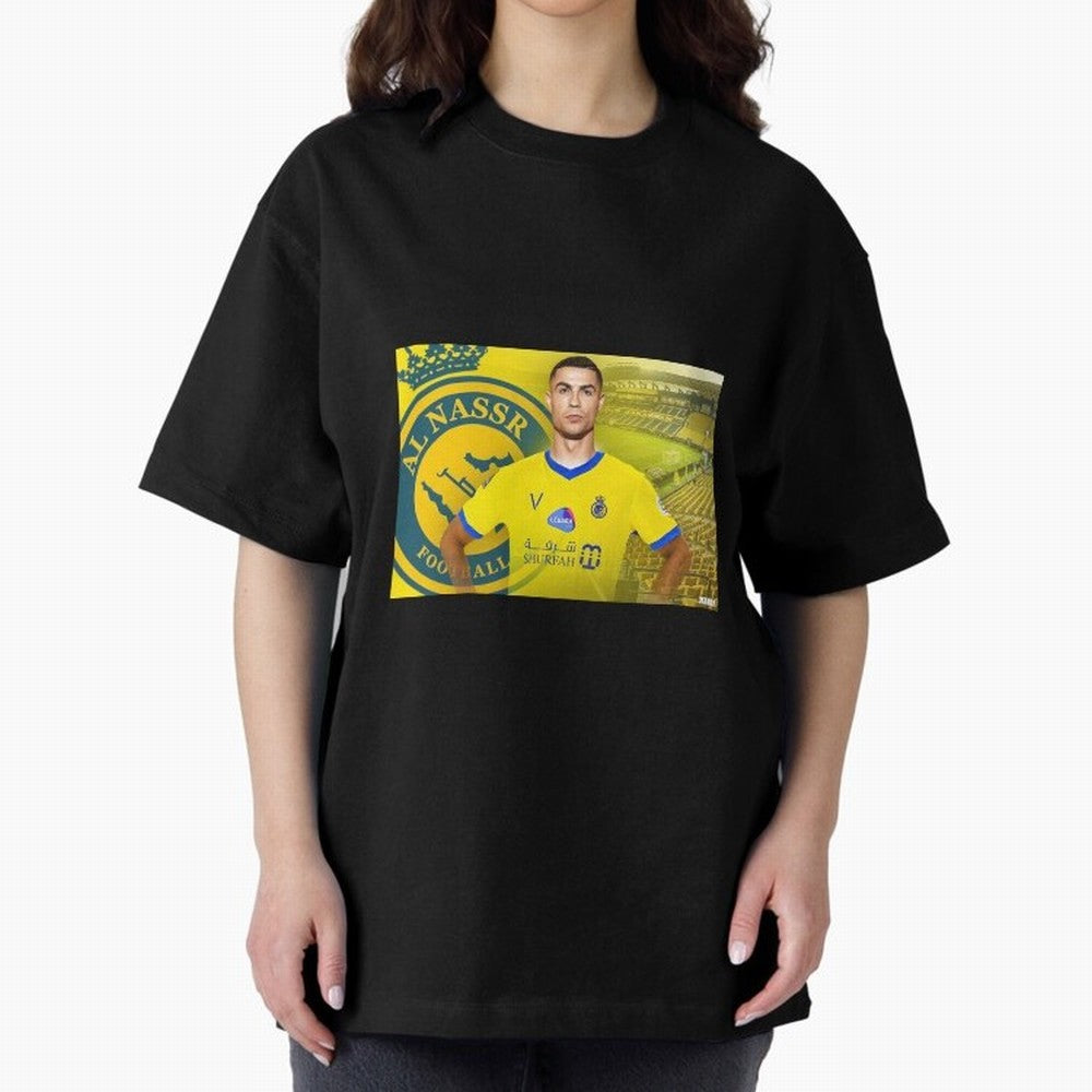 AL NASSR CRISTIANO RONALDO Oversized T-Shirt Discover Global Football Passion for FIFA World Cup 2026, Inspired by Messi, Neymar and Mbappe, Argentina and Brazil, Stadium Chants, National Pride, Trophy Dreams and Unforgettable Football Memories;