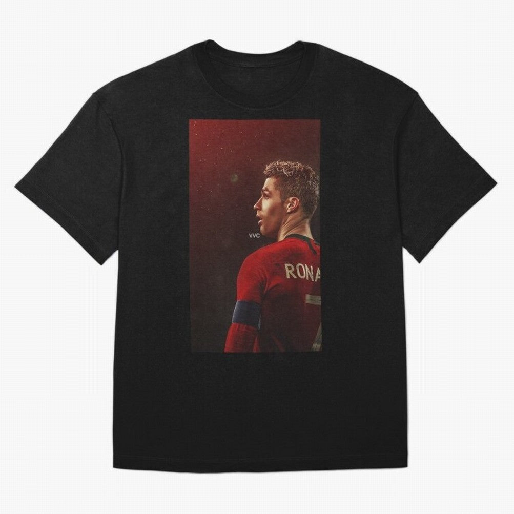 Art Ronaldo Wallpaper Oversized T-Shirt Capture Global Football Passion for FIFA World Cup 2026 Group Stage, Capturing Neymar, Spain, Champion Mindset, Group Stage Buzz, Knockout Tension and Passionate Fan Culture; Ideal for Fans Who Follow Messi,