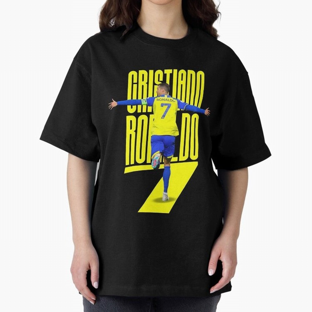 cristiano ronaldo 7 Oversized T-Shirt Celebrate Football Heritage in FIFA World Cup 2026 Centered on Messi and Cristiano Ronaldo, Argentina, France and Brazil Energy, Football Passion, Legendary Performances, Festival Vibes and Supporter Community;