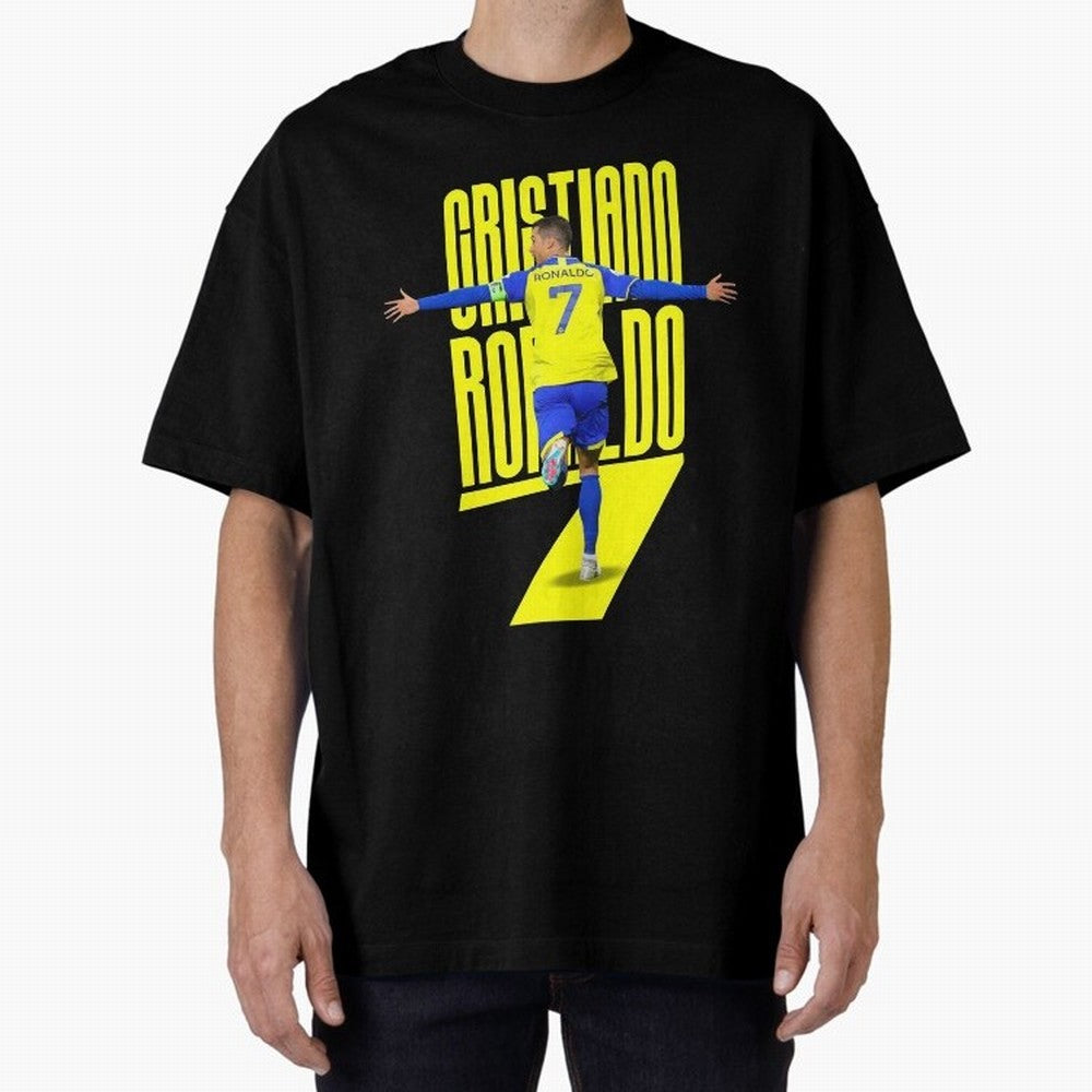 cristiano ronaldo 7 Oversized T-Shirt Celebrate Football Heritage in FIFA World Cup 2026 Centered on Messi and Cristiano Ronaldo, Argentina, France and Brazil Energy, Football Passion, Legendary Performances, Festival Vibes and Supporter Community;
