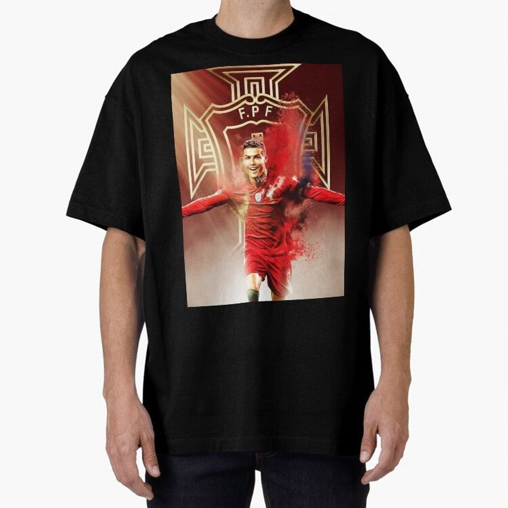CR>7 Por Oversized T-Shirt Share FIFA World Cup 2026 Group Stage for Fans of Mbappe and Neymar and England, Bringing Worldwide Fan Energy, Dramatic Goals, Stadium Lights and Championship Celebrations; Great for Watch Parties, Sports Bars, Family