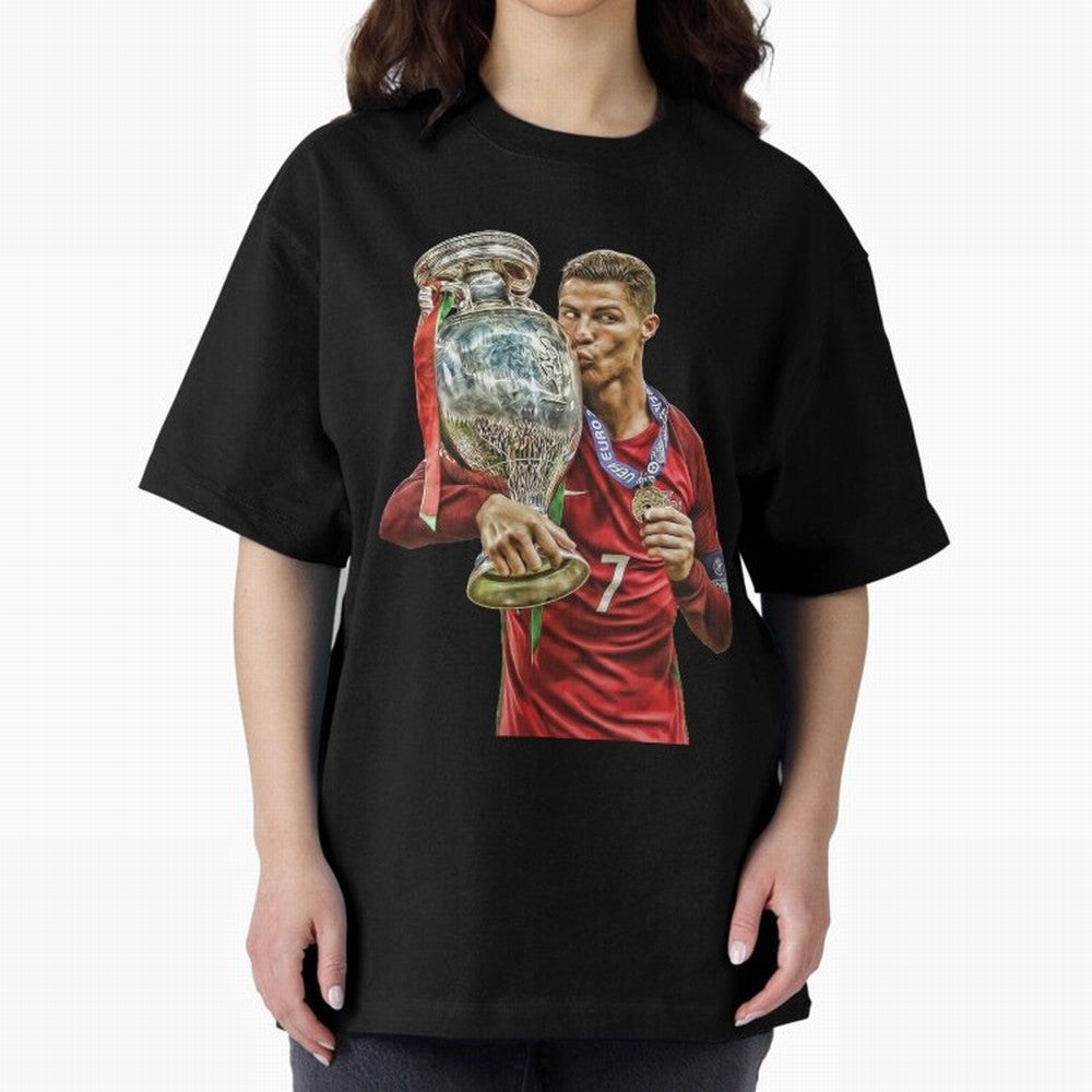 Ronaldo The Lagend Oversized T-Shirt Feel the Roar of Match Day Hype around FIFA World Cup 2026 Group Stage, Cristiano Ronaldo, Haaland and CR7, Portugal, Soccer Culture, Superstar Moments, National Team Dreams and Competitive Fire; Perfect for
