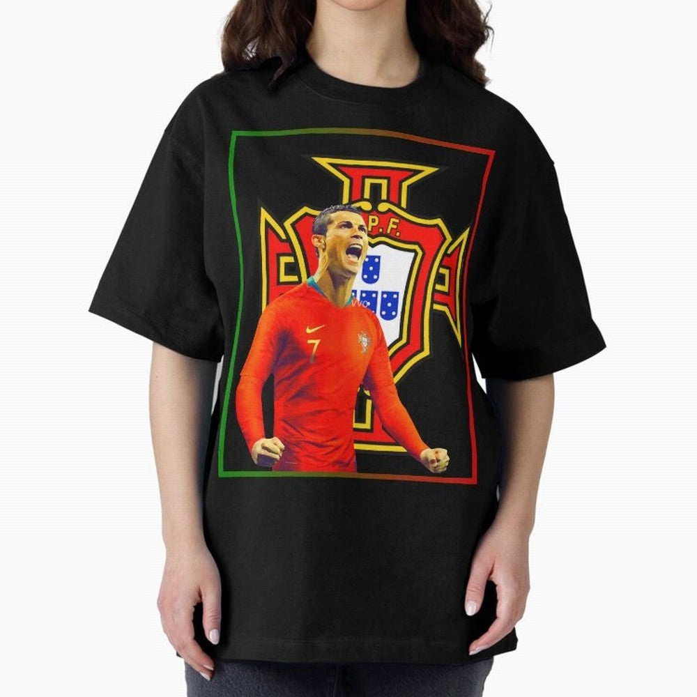 cristiano ronaldo Oversized T-Shirt Build FIFA World Cup 2026 USA Canada Mexico for Fans of CR7 and Argentina, France and Brazil, Bringing Supporter Pride, Iconic Celebrations, Legendary Names and Global Match Day Energy; Created for Match Day