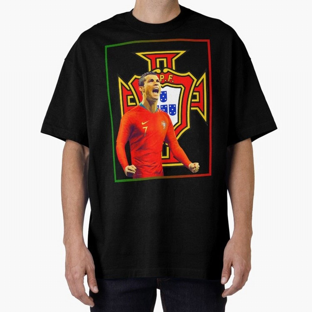 cristiano ronaldo Oversized T-Shirt Build FIFA World Cup 2026 USA Canada Mexico for Fans of CR7 and Argentina, France and Brazil, Bringing Supporter Pride, Iconic Celebrations, Legendary Names and Global Match Day Energy; Created for Match Day