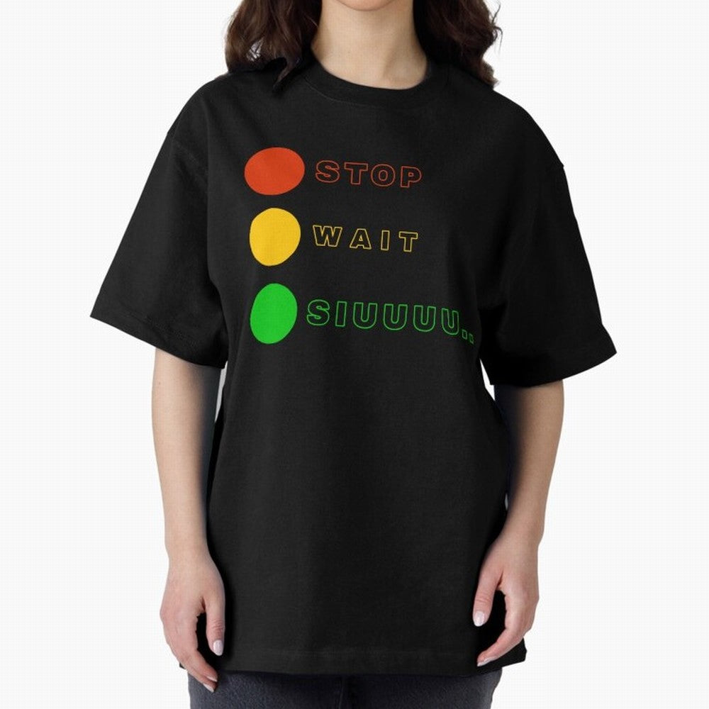Stop wait siuuu Cristiano ronaldo suiii Oversized T-Shirt Enjoy the FIFA World Cup 2026 USA Canada Mexico Journey through Cristiano Ronaldo, Haaland and CR7 Highlights, Argentina and Brazil Pride, Football History, Final Match Energy, Crowd Noise
