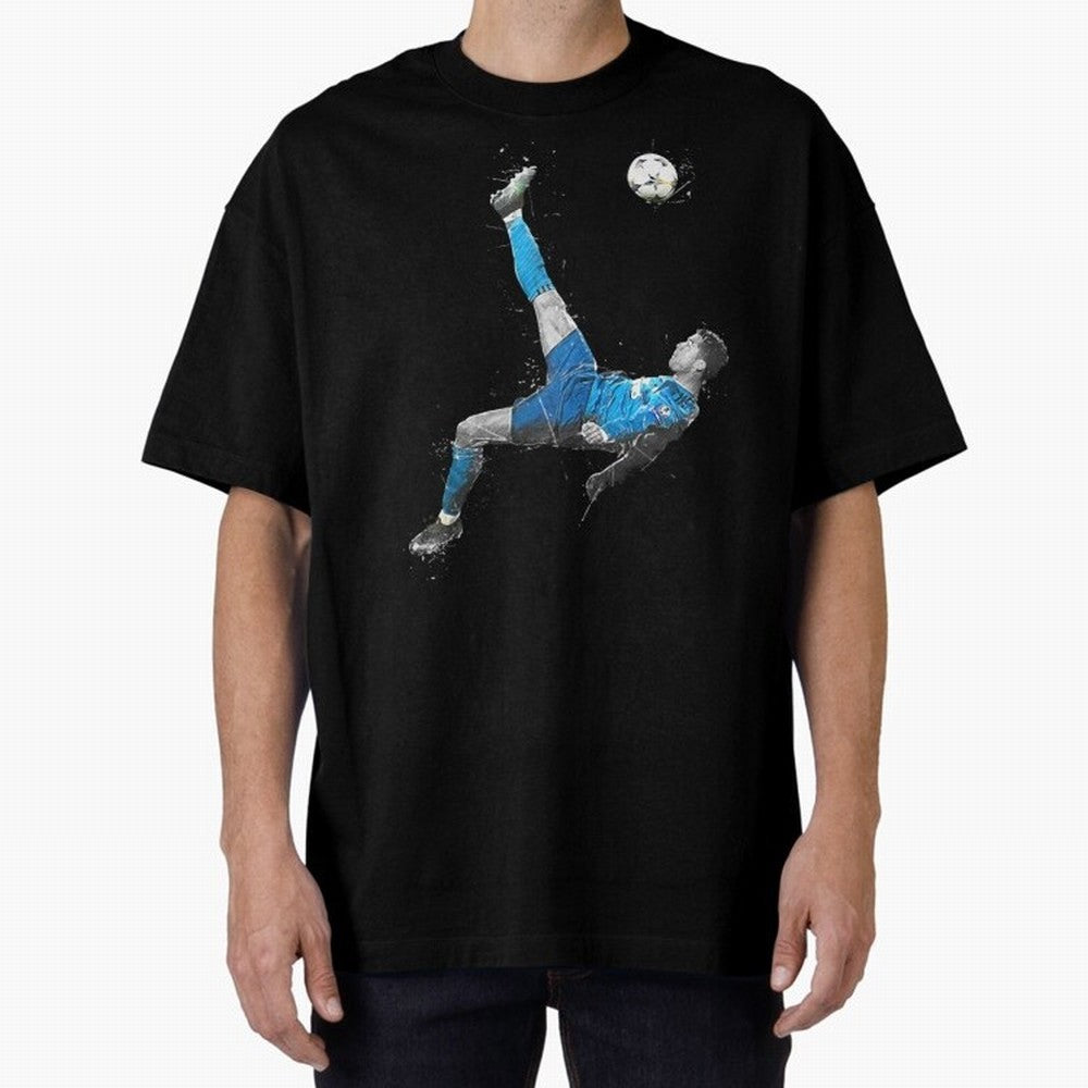Cristiano Ronaldo Oversized T-Shirt Remember Iconic Moments from FIFA World Cup 2026 USA Canada Mexico Capturing CR7, France Energy, Fan Favorite Moments, National Team Passion, Big Match Drama and Soccer History; Great for Supporters Who Love