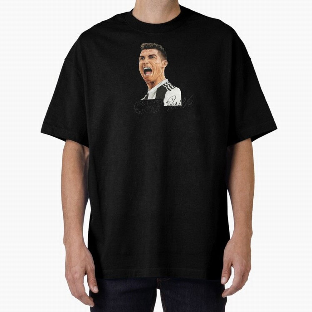 Cr7 Cristiano Ronaldo 7 Oversized T-Shirt Carry the Colors and Pride of Global Football Passion for FIFA World Cup 2026 Group Stage, Driven by Haaland and Mbappe, Brazil, Football Festival Excitement, Trophy Ambitions, Country Rivalries and Star