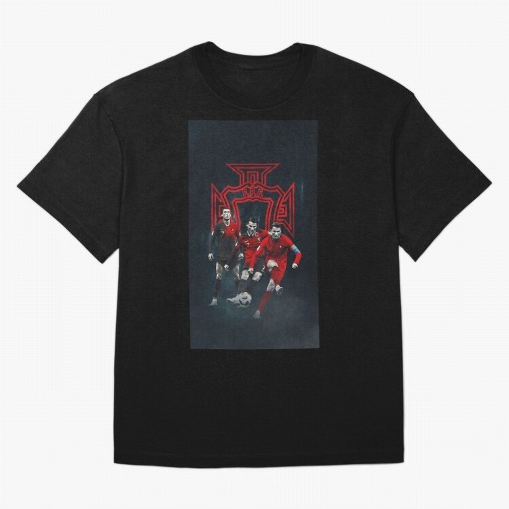 Art CR7 Wallpaper Oversized T-Shirt Celebrate Golden Goal Energy in Match Day Hype around FIFA World Cup 2026, Haaland, Brazil, Portugal and Argentina, Goal Celebration Energy, Supporter Heritage, Football Icons and Worldwide Tournament Joy; Ideal