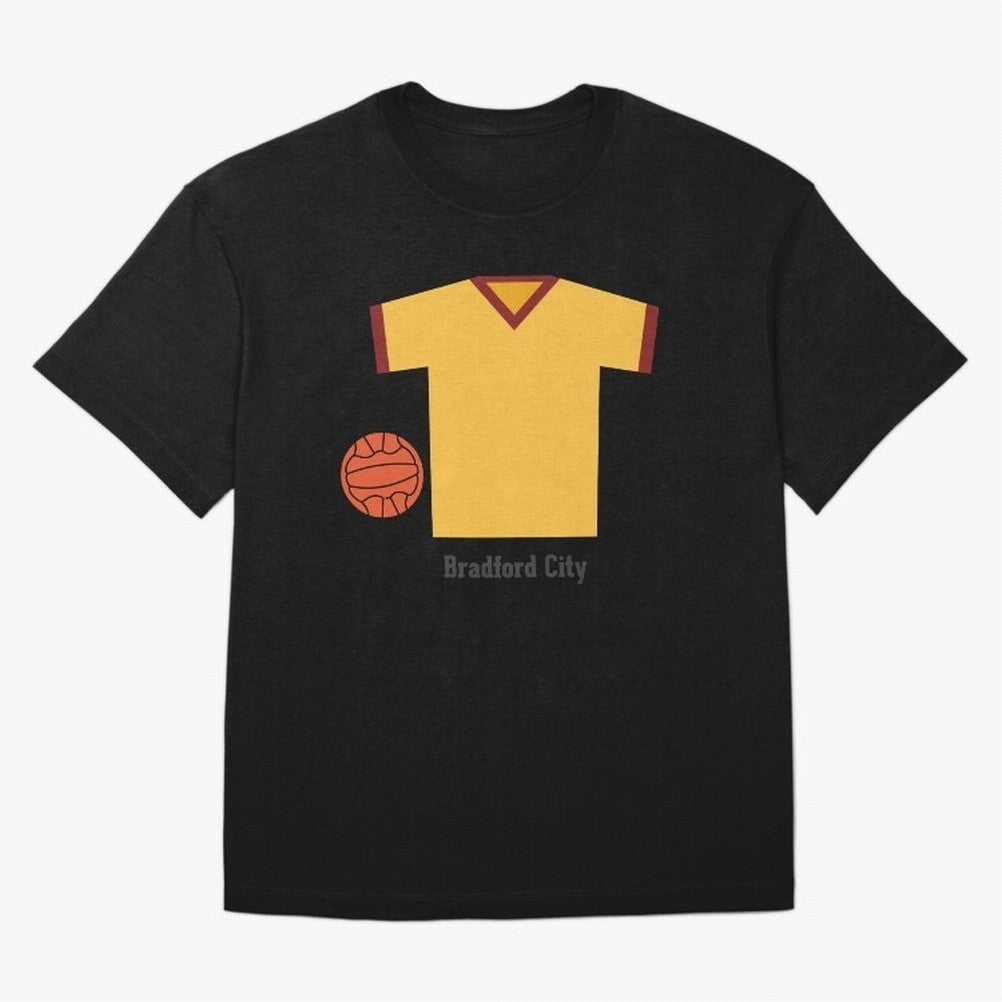 Bradford City Oversized T-Shirt Honor the Football Icons of Global Football Passion for FIFA World Cup 2026 USA Canada Mexico, Capturing Mbappe, Brazil, Portugal and Argentina, Sports Nostalgia, International Competition, Famous Players and