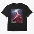 Cristiano Ronaldo New Oversized T-Shirt Relive the FIFA World Cup 2026 USA Canada Mexico Journey through Neymar, Haaland and Cristiano Ronaldo Highlights, Argentina, France and Brazil Pride, Stadium Chants, National Pride, Trophy Dreams and