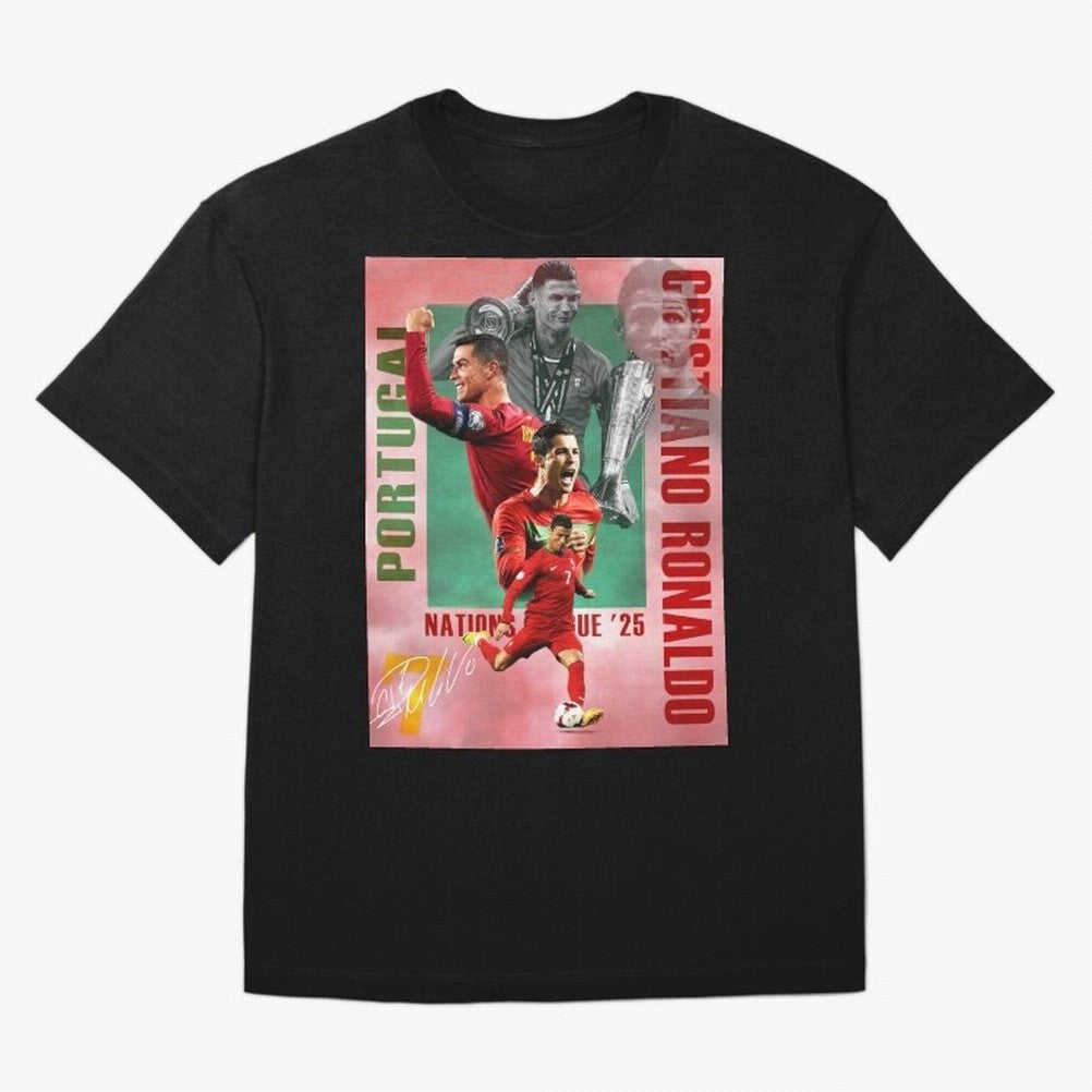 Cristiano Ronaldo Portugal Football Legend Oversized T-Shirt Refresh FIFA World Cup 2026 USA Canada Mexico for Fans of Cristiano Ronaldo and France, Bringing Worldwide Fan Energy, Dramatic Goals, Stadium Lights and Championship Celebrations; Made