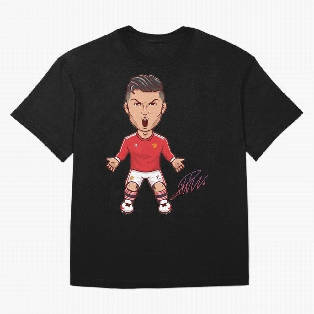 Cristiano Ronaldo CR7 Signature Oversized T-Shirt Mark FIFA World Cup 2026 Spirit, Inspired by Brazil, Portugal and Argentina, Haaland, Classic Soccer Heritage, Championship Pressure, Fan Loyalty and International Pride; Made for Die Hard