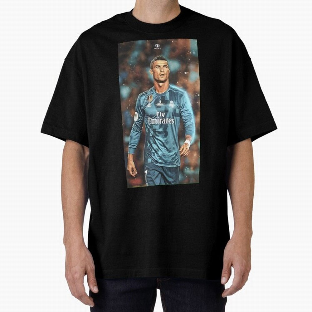 Cr7 Oversized T-Shirt Celebrate Football Dreams Across FIFA World Cup 2026 for Fans of Mbappe and Neymar and Argentina, France and Brazil, Bringing Fan Favorite Moments, National Team Passion, Big Match Drama and Soccer History; Ideal for Football
