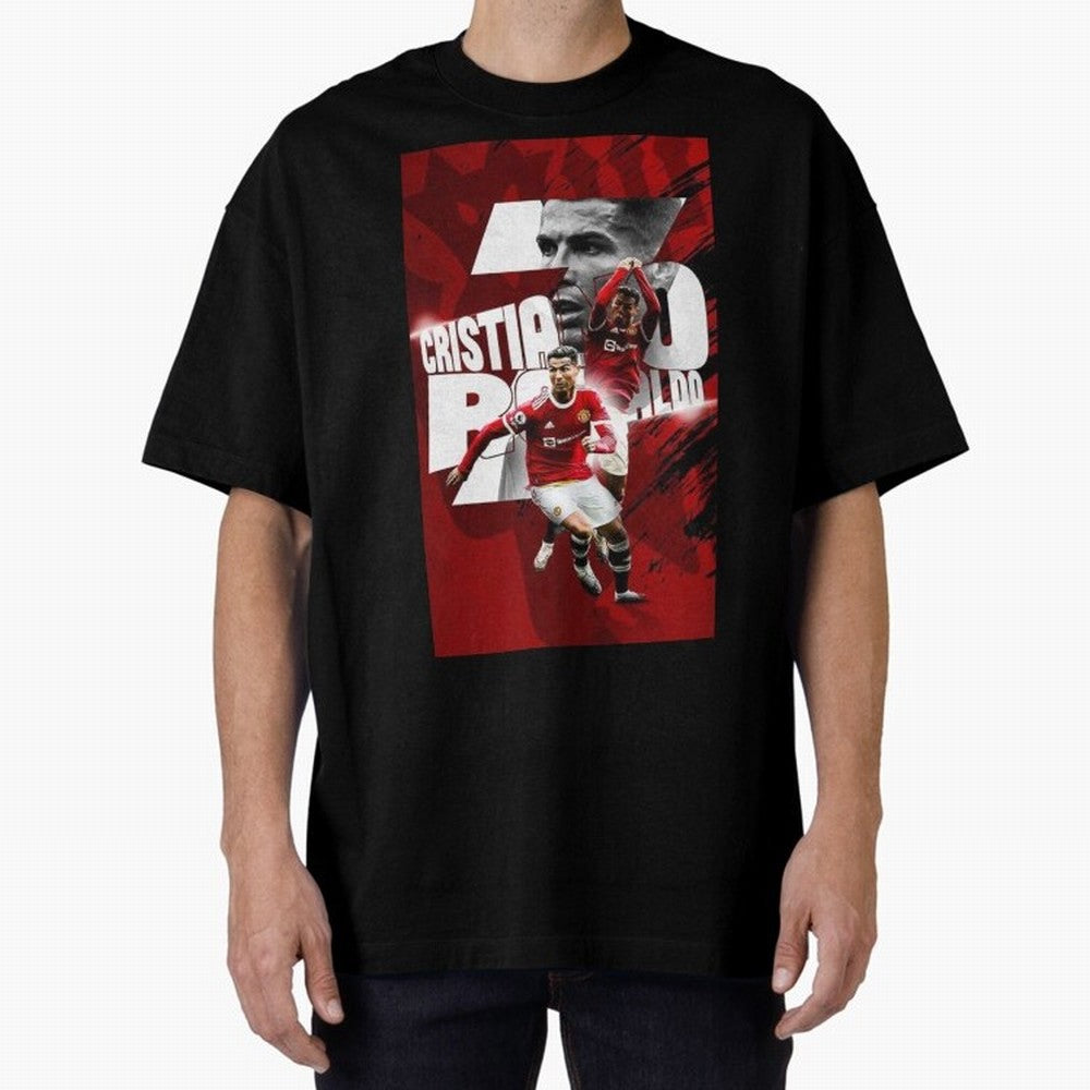 Cristiano Ronaldo Illustration Oversized T-Shirt Remember the FIFA World Cup 2026 USA Canada Mexico Journey through Neymar, Haaland and Cristiano Ronaldo Highlights, Argentina and Brazil Pride, Worldwide Fan Energy, Dramatic Goals, Stadium Lights
