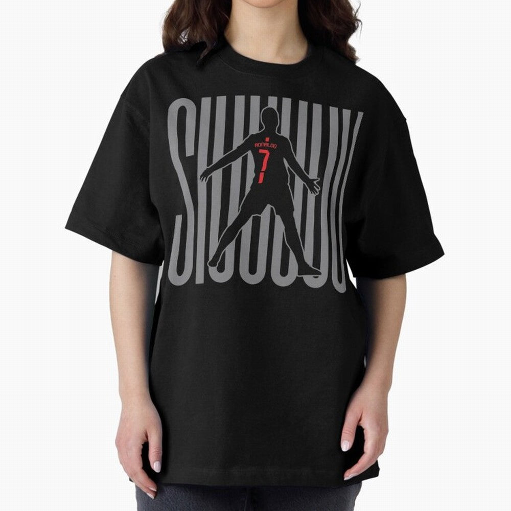Siuuuuu Cristiano Ronaldo Oversized T-Shirt Remember Match Day Hype around FIFA World Cup 2026, Mbappe and Neymar, France and Portugal, Tournament Hype, Historic Matchups, Family Viewing Parties and Global Sports Pride; Perfect for People Who Love
