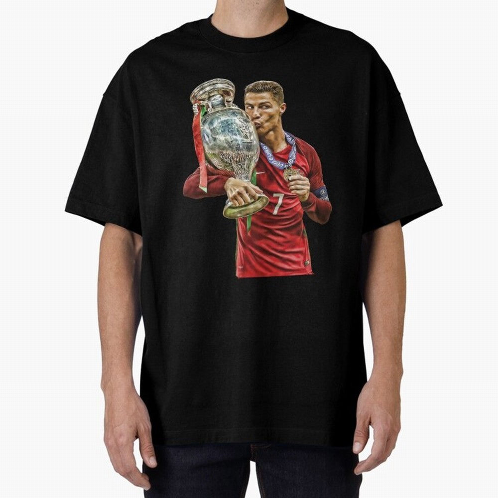 Cristiano Ronaldo Oversized T-Shirt Honor Champions and Dreams in Match Day Hype around FIFA World Cup 2026 USA Canada Mexico, Messi, Spain, Football Festival Excitement, Trophy Ambitions, Country Rivalries and Star Player Buzz; Built for
