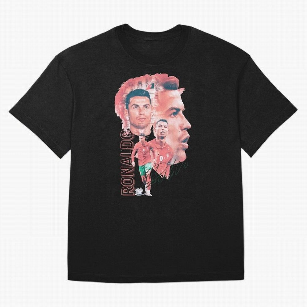 Cristiano Ronaldo Design Oversized T-Shirt Share the Excitement of Match Day Hype around FIFA World Cup 2026 USA Canada Mexico, Messi, Germany, Football Festival Excitement, Trophy Ambitions, Country Rivalries and Star Player Buzz; Perfect for