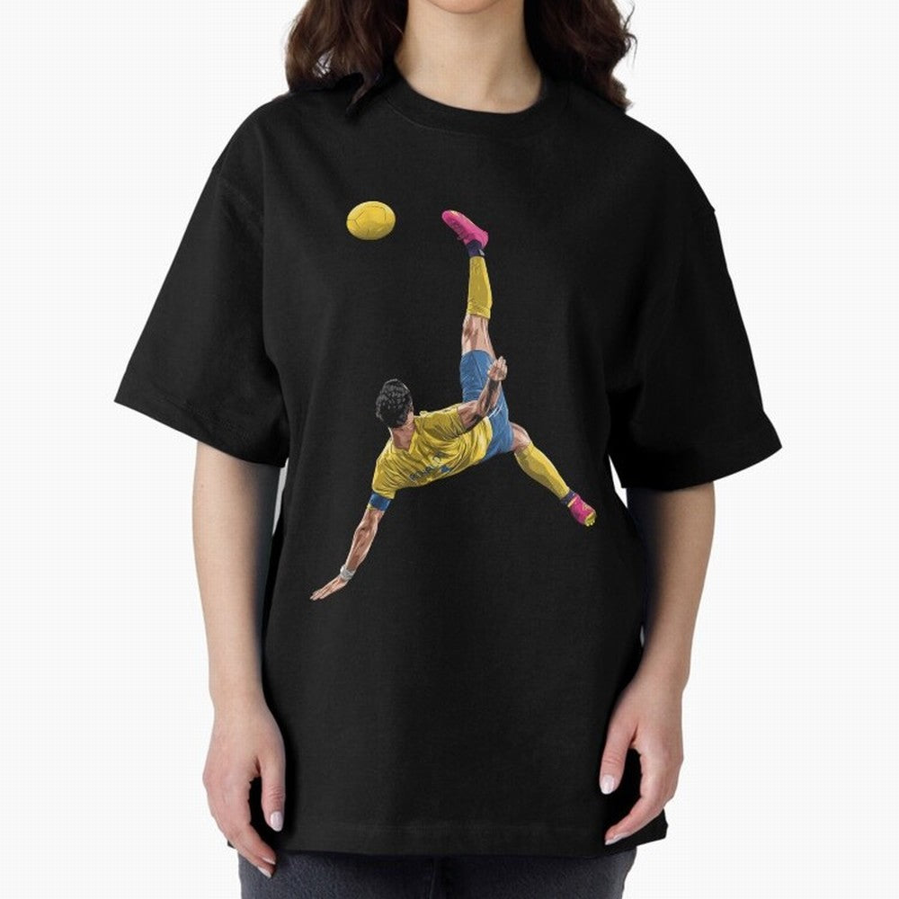 CRISTIANO RONALDO BICYCLE KICK GOAL AL NASSR Classic Oversized T-Shirt Embrace Global Football Passion for FIFA World Cup 2026 Group Stage, Featuring Cristiano Ronaldo, Argentina, Worldwide Fan Energy, Dramatic Goals, Stadium Lights and