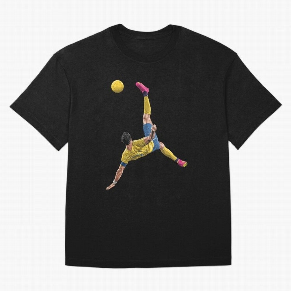 CRISTIANO RONALDO BICYCLE KICK GOAL AL NASSR Classic Oversized T-Shirt Embrace Global Football Passion for FIFA World Cup 2026 Group Stage, Featuring Cristiano Ronaldo, Argentina, Worldwide Fan Energy, Dramatic Goals, Stadium Lights and